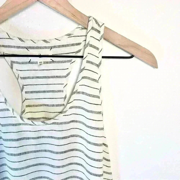 Lou & Grey Linen Blend Striped Dress • Size X-Small - Picture 2 of 12